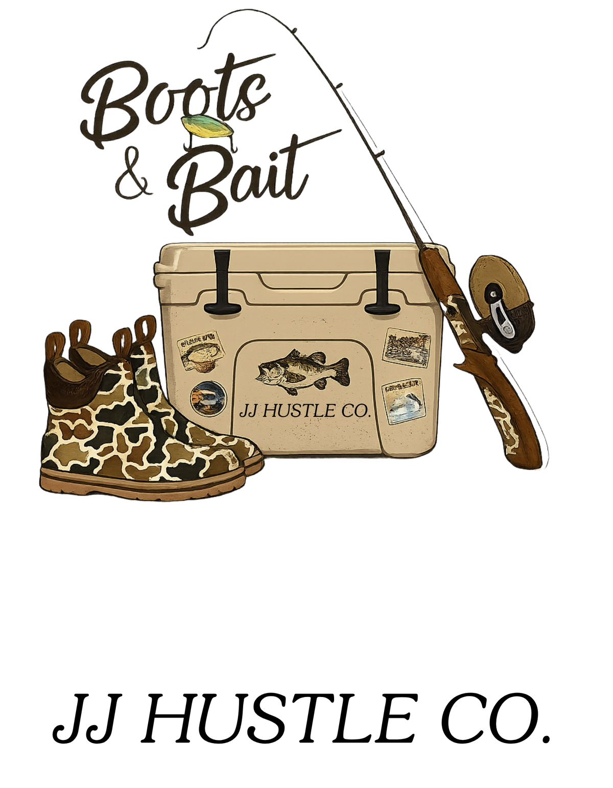 Boots & Bait DTF Transfer